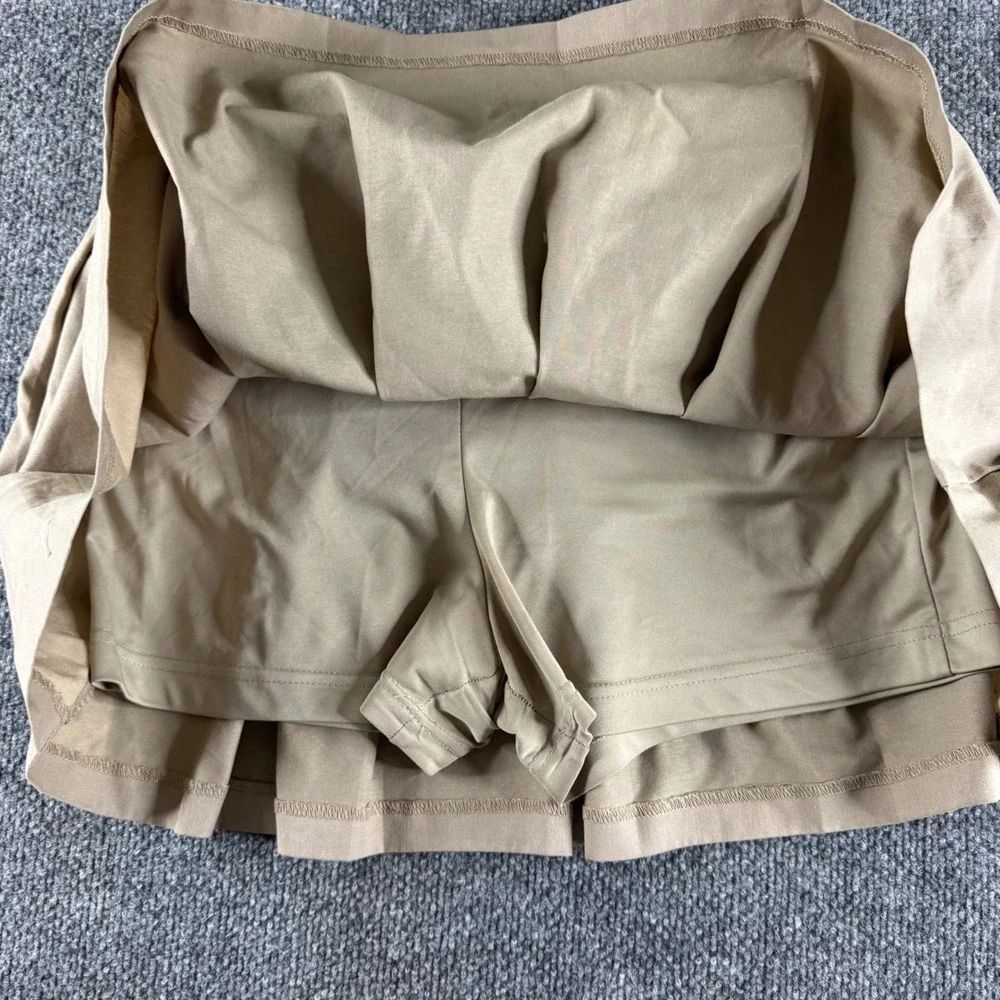 K-12 Gear Girls Khaki Pleated School Uniform Skort Size 9 Juniors Tan Skirt